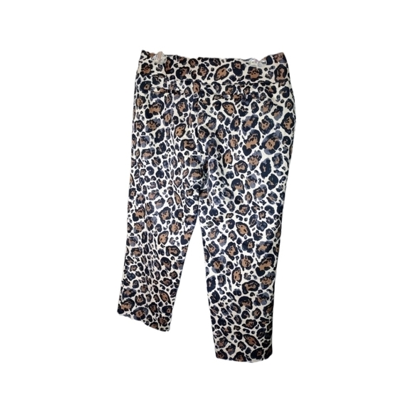 𝅺#35 Worthington Leopard print modern fit ankle length dress pants 4 - Picture 7 of 8
